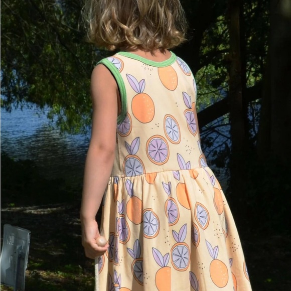 Meyaday Fruit Citrus Print Dress Sz 110-116cm - Picture 1 of 5